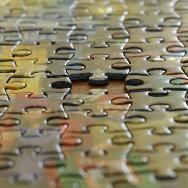 Puzzelteile zusammengesetzt wie Bestandteile einer DXP