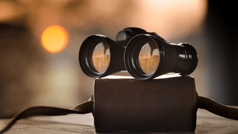 Fernglas für Stellenanzeigen