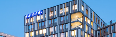 GASAG Energiequartier am Abend